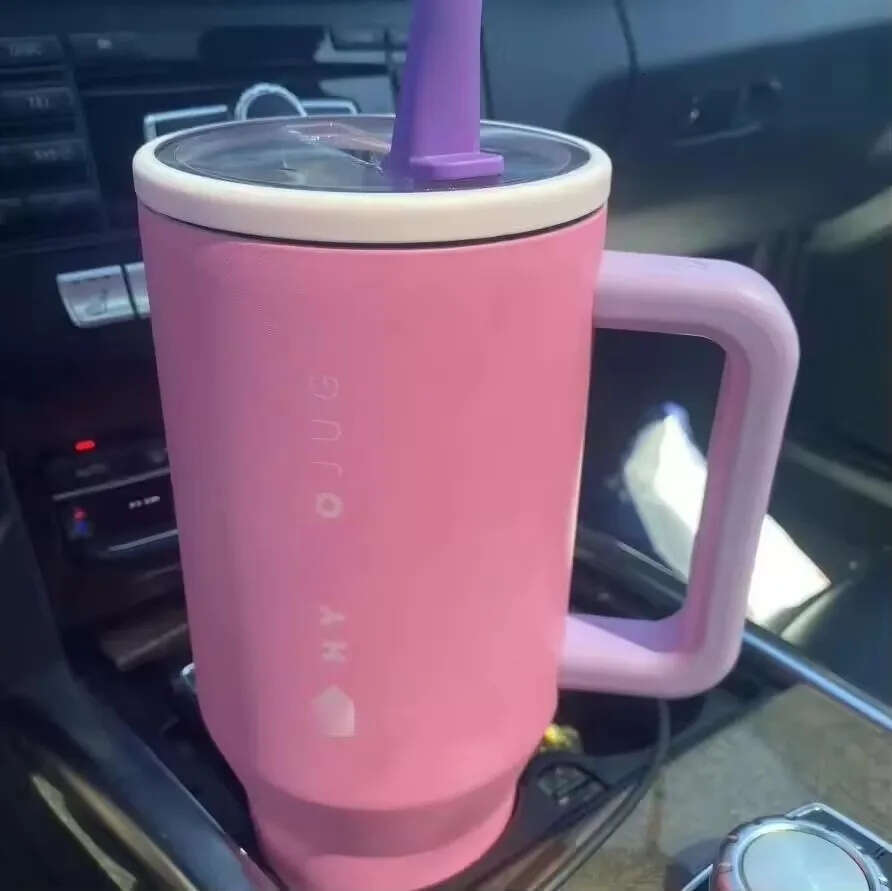 2026 Tumbler 32OZ/40OZ Traveler Straw Lid Stainless Steel Vacuum Insulated Car Mug Double Wall Thermal Iced Travel 26L0106