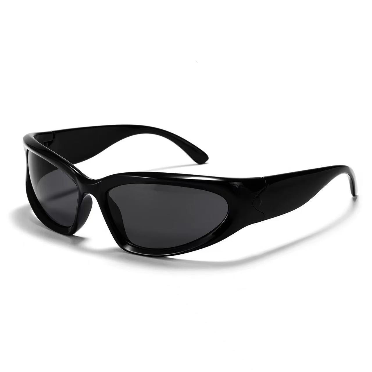 Fashion Exquisite Goggles Future Technology Glasses Concave Shape Trendy Cool Sun Protection Sunglasses
