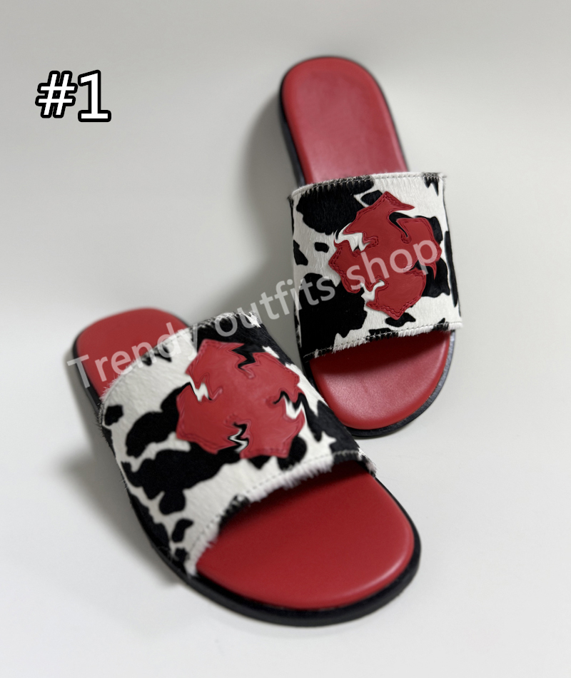 2025 Men Women Fur Sandal Slipper Men Women Fashion Design Beach Shoe Rubber Slides Size 35-46