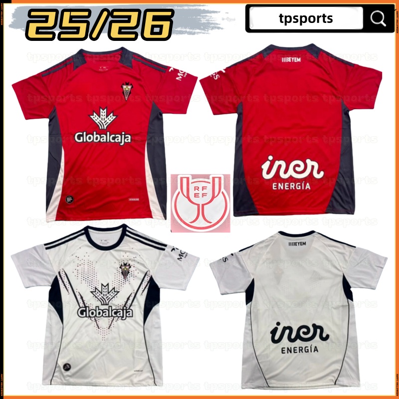 25 26 Albacete Balompie Jerseys de futbol en casa Tercero 2025 2026 Manu Fuster Jonathan Dubasin Fran Alvarez Flavien Boyomo Riki Rodriguez Camisetas de futbol