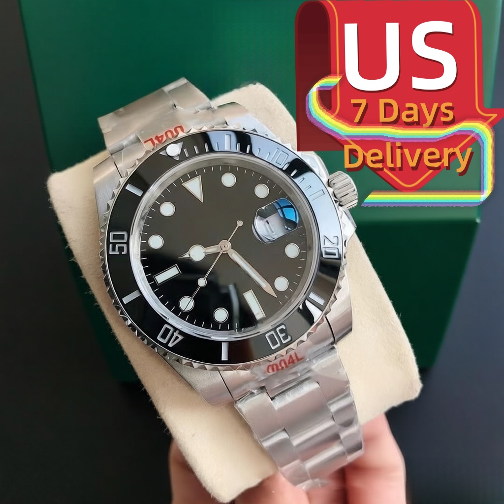 watch designer watch luxury watches mens watches men stainless steel bracelet luminescent montre de luxe Orologio reloj 41mm with box