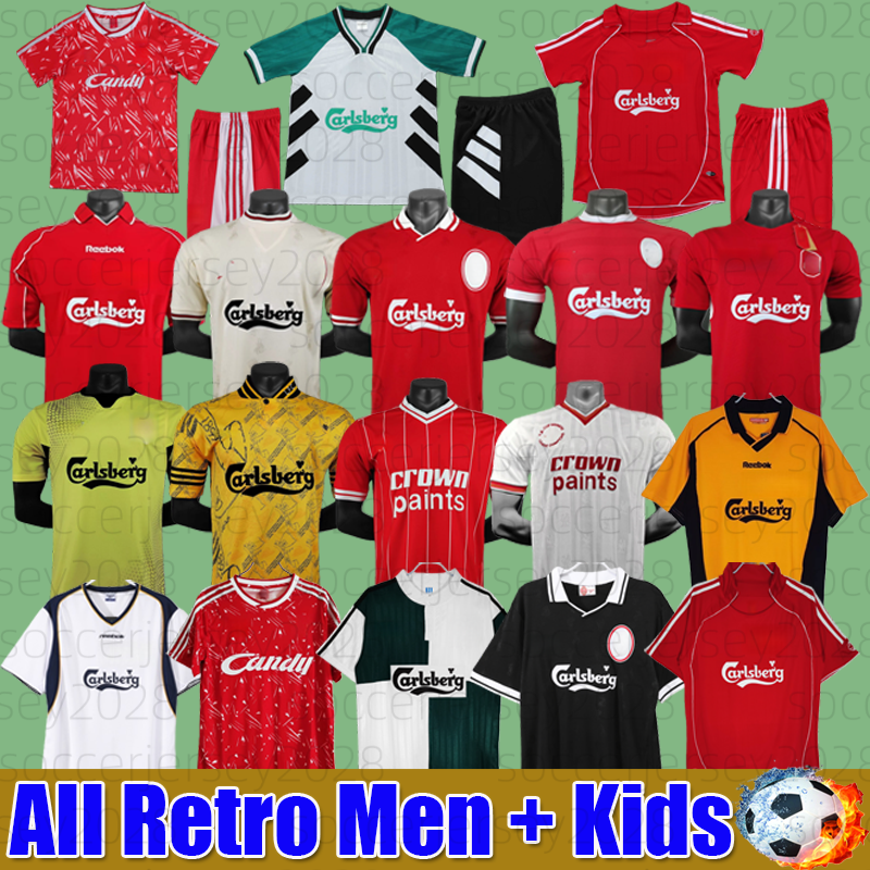 Gerrard FOWLER DALGLISH 00 01 02 04 05 06 07 08 10 11 14 15 18 19 20 76 77 80 81 84 85 86 87 89 91 92 93 94 95 96 97 98 99 liverpool Retro soccers jersey Vintage shirts mens kids