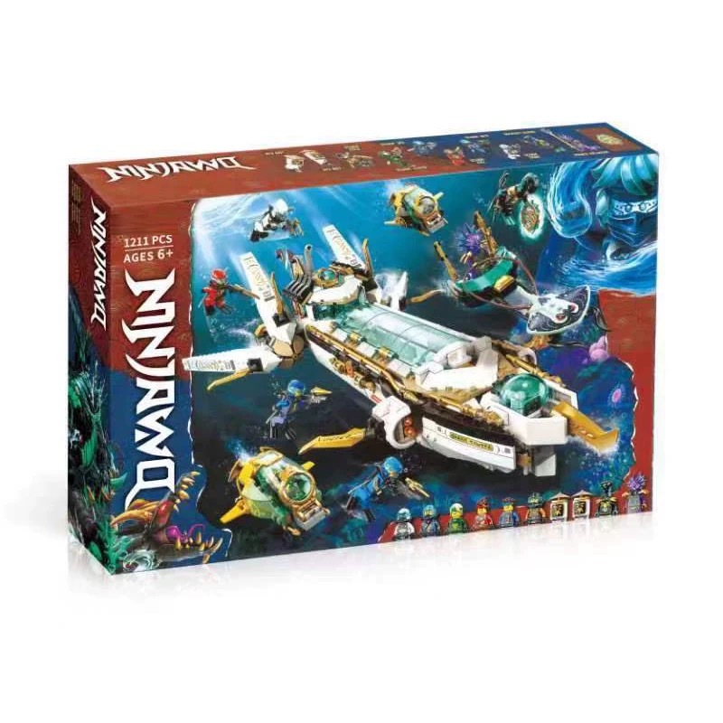 Phantom Ninja 70642 Samurai X War Sawtooth Block Giant Wheel Motorcycle Toy Chase War 70639