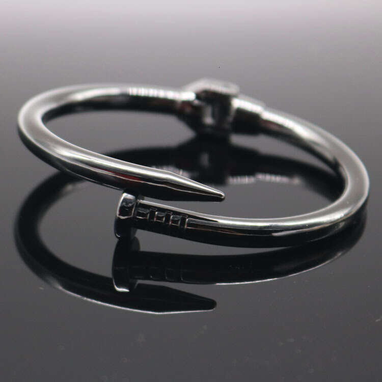 Bracelet Women Trendy Unisex Spring Nail Bangle Fashionable Women's Accessories Celebrity Style Must-Have Hand Jewelry For Daily Commute