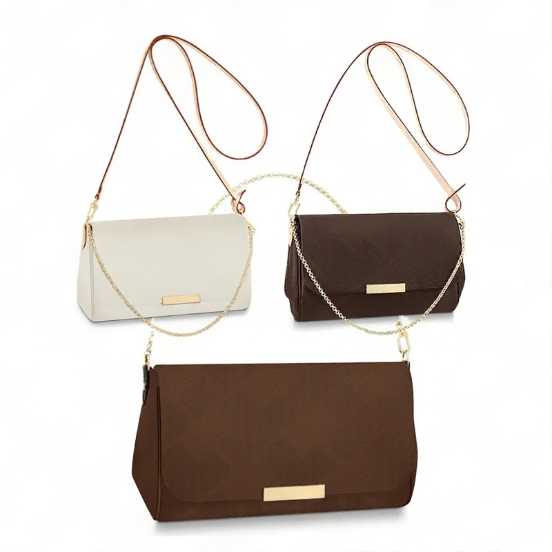 Hight Quality hobo Tote Famous bag M0nogram Genuine Leather Luxury designer Handbag Women Crossbody Shoulder Bags M40718 favorite purse mm real Purses