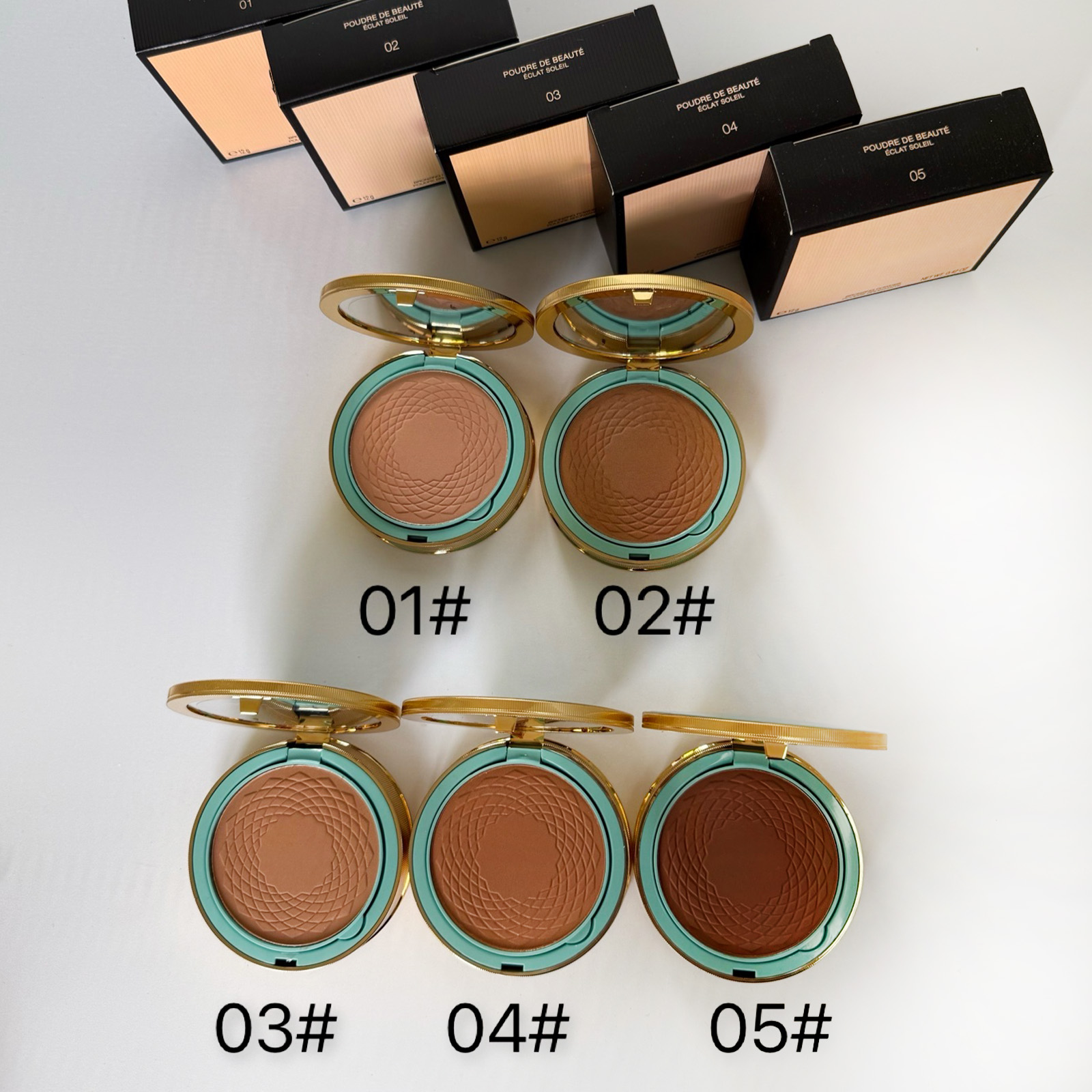 12g Sunny Mousse Pressed Powder - Silky Smooth Buildable Coverage Oil-Absorbing Setting Powder for All-Day Perfect Makeup GU LH