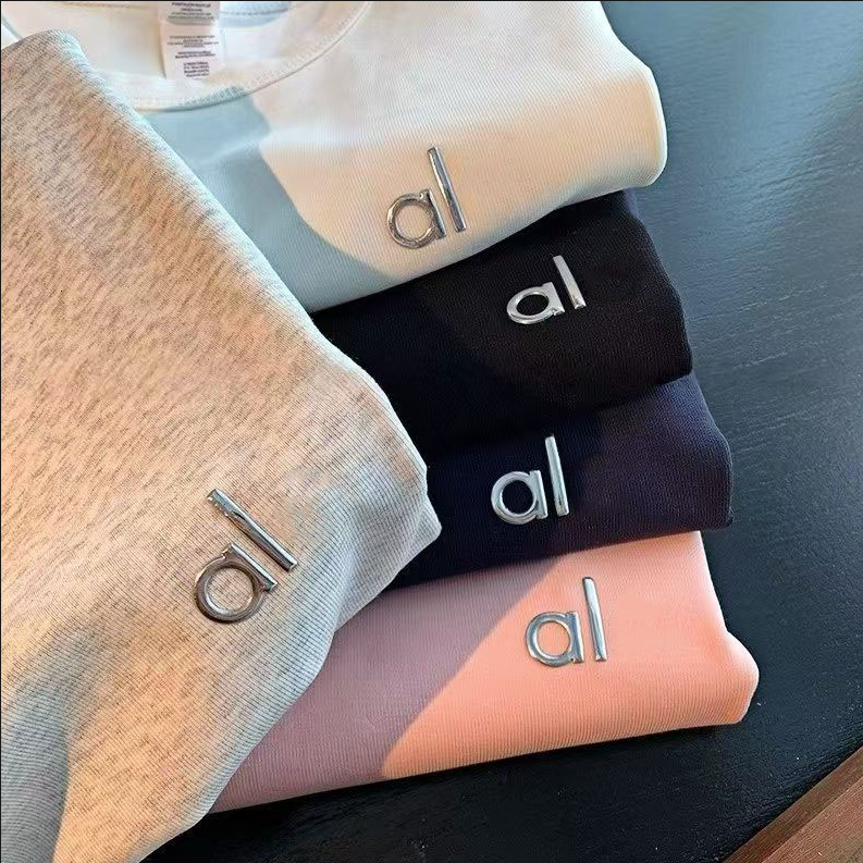 Women's T-Shirt Womens Alonessset T-Shirt Womens Designer Vests Gilet Tshirts Summer Woman T Shirts T-Shirts Tees alosetslys Tops Short Outwears Street Round Yoga