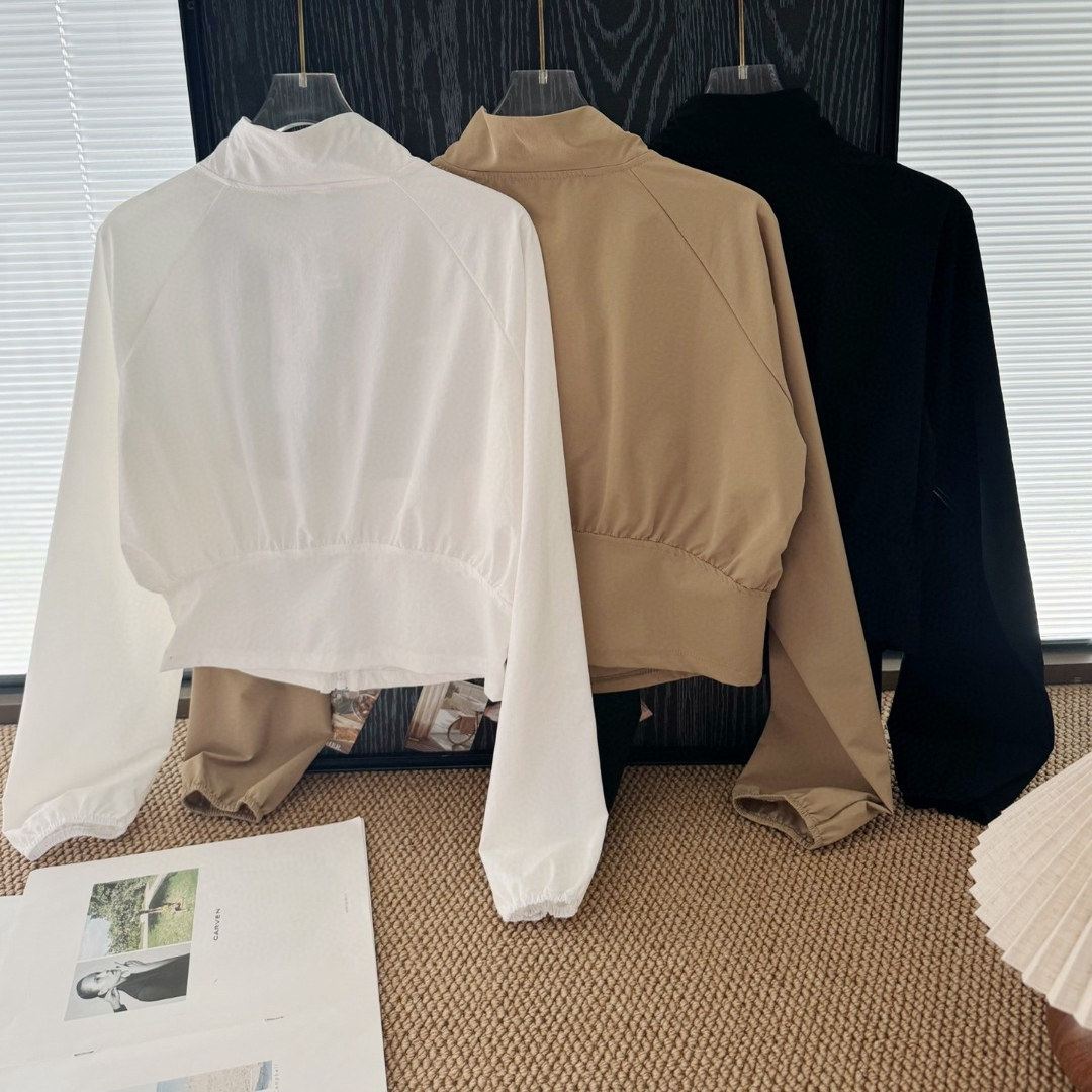 Designer Women Jacket Long Sleeves Zipper Pocket Sports Yoga Women Clothes Casual Gym Active Top Wear Running Coats Workout