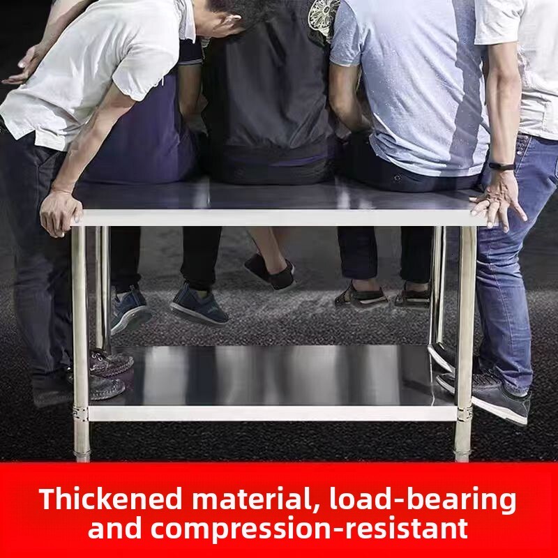 Multi-layer Workbench Operation Table Storage Rack Kitchen Boiler Restaurant Stainless Steel Shelf Stove