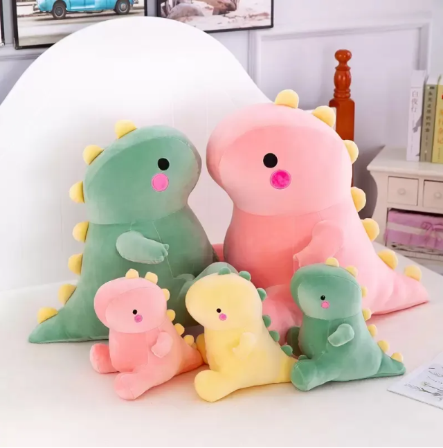 Small dinosaur doll plush toys cute dull dragon doll children sleep with pillow wholesale