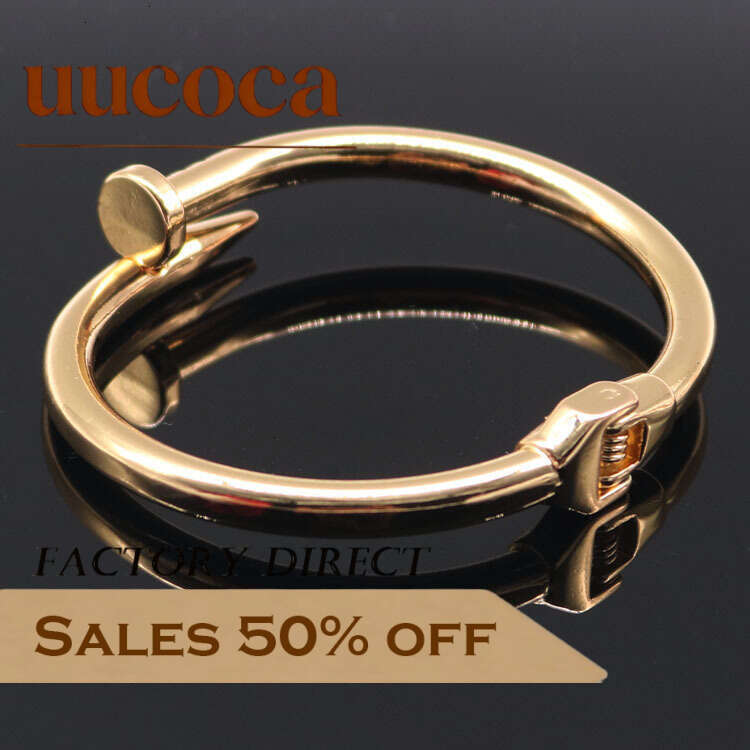 Personality Spring Nail Women's Bracelet Celebrity Style Trendy Jewelry for Daily Commute