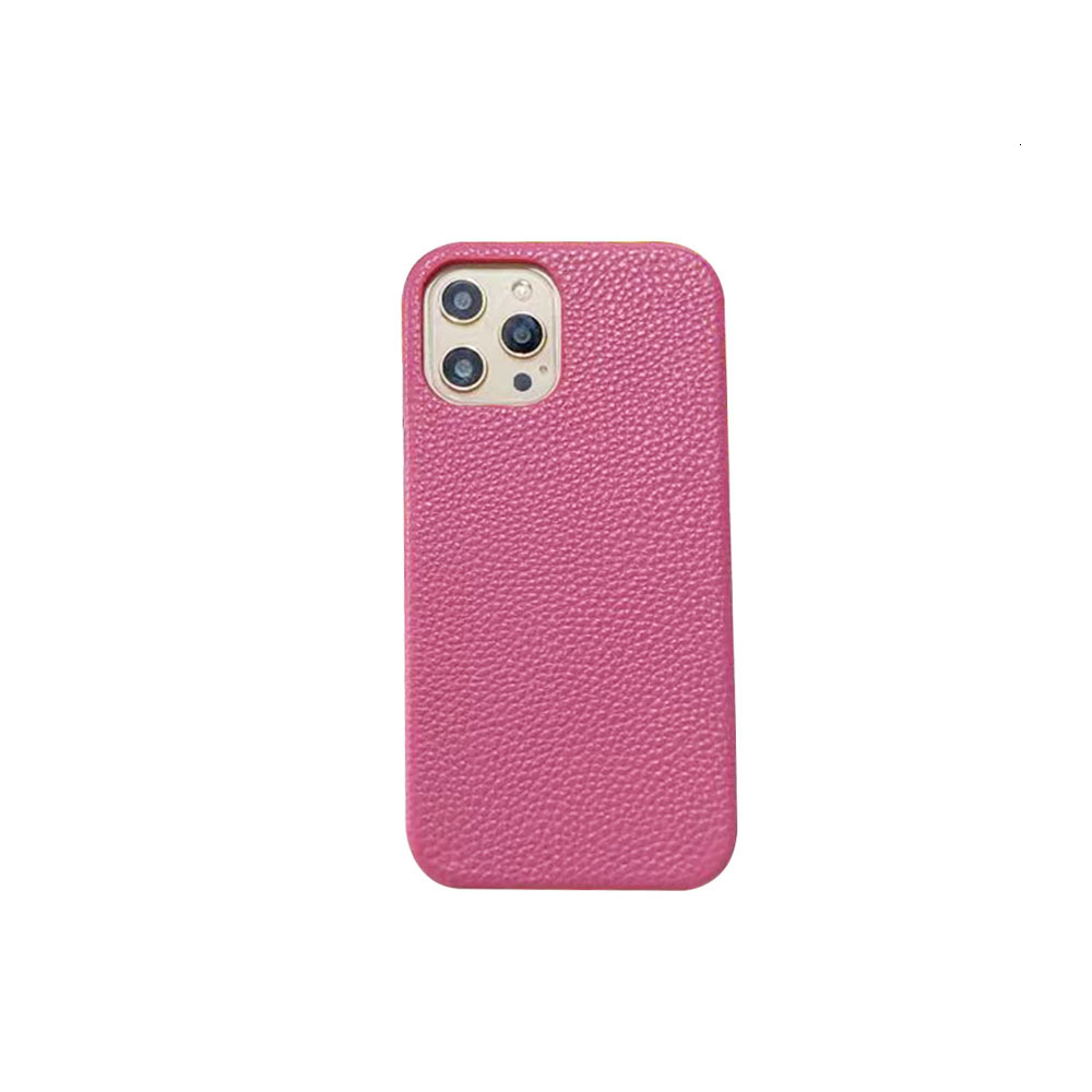 New Litchi Pattern Compatible with 15/17 Apple Half-Pack 16pro/16promax Phone Case