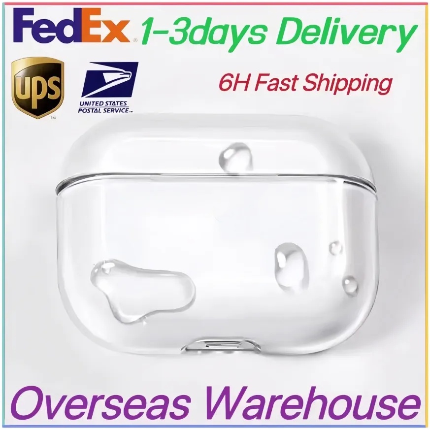 USA Stock for airpods pro 3 airpodspro2 airpodspros 4 earbuds earphones headphones airpods 3 bluetooth headphone Silicone Protective Cover Wireless Charging Case