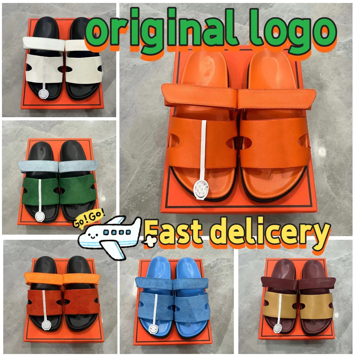 New designer sandals women slides slippers sandal leather natural suede luxury sliders men womens shoes platform flip flops flat slide summer flat beach 34-45