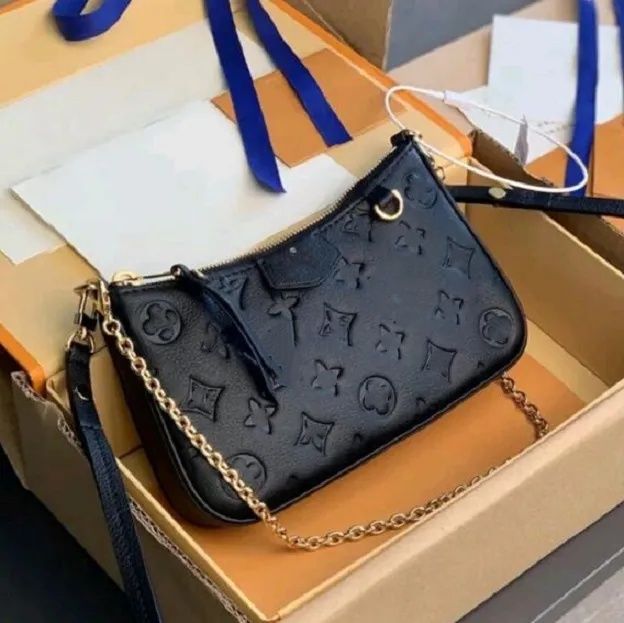 Designer Bags Women Genuine Leather Embossed Cross body Old Flower Chain Handbags louisities Luxury Shoulder bag Letters viitton Stripe Armpit Bag Purse vittonn