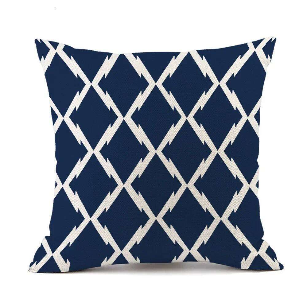 Geometric Linen Pillowcase Home Decoration Cover Sofa Cushion Cover Bedding Luxury Premium Breathable Pillow Protector For Bedroom Living Room Decor