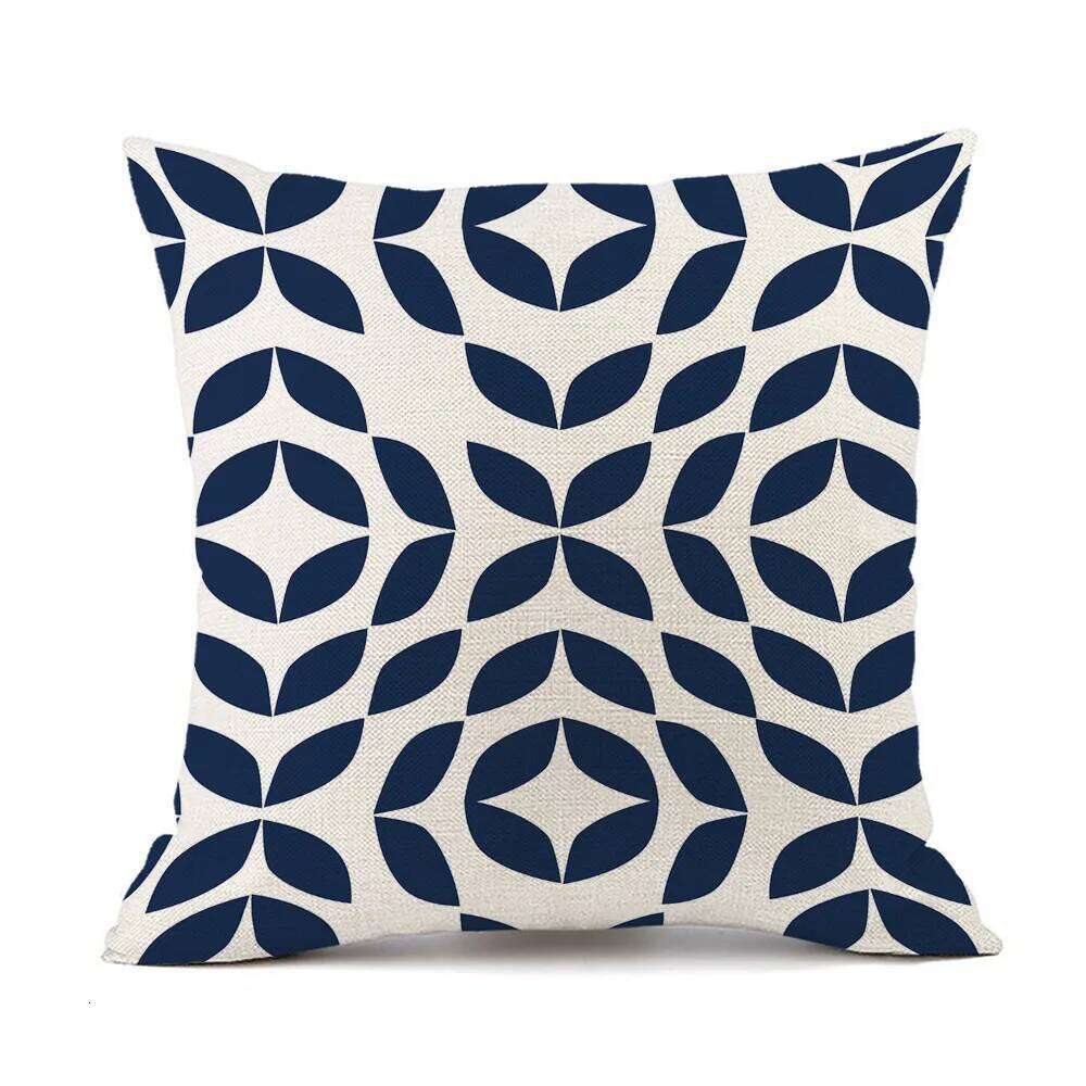Geometric Linen Pillowcase Home Decoration Cover Sofa Cushion Cover Bedding Luxury Premium Breathable Pillow Protector For Bedroom Living Room Decor