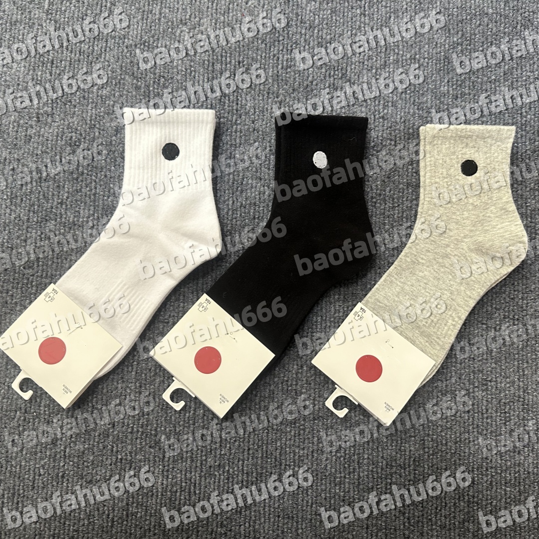 2026 Model Designer Socks - Men's and Women's - Fashion Embroidery Patterns - Black, White, Gray - High-Quality Luxury Cotton - Sport and Casual Style - Yoga Socks