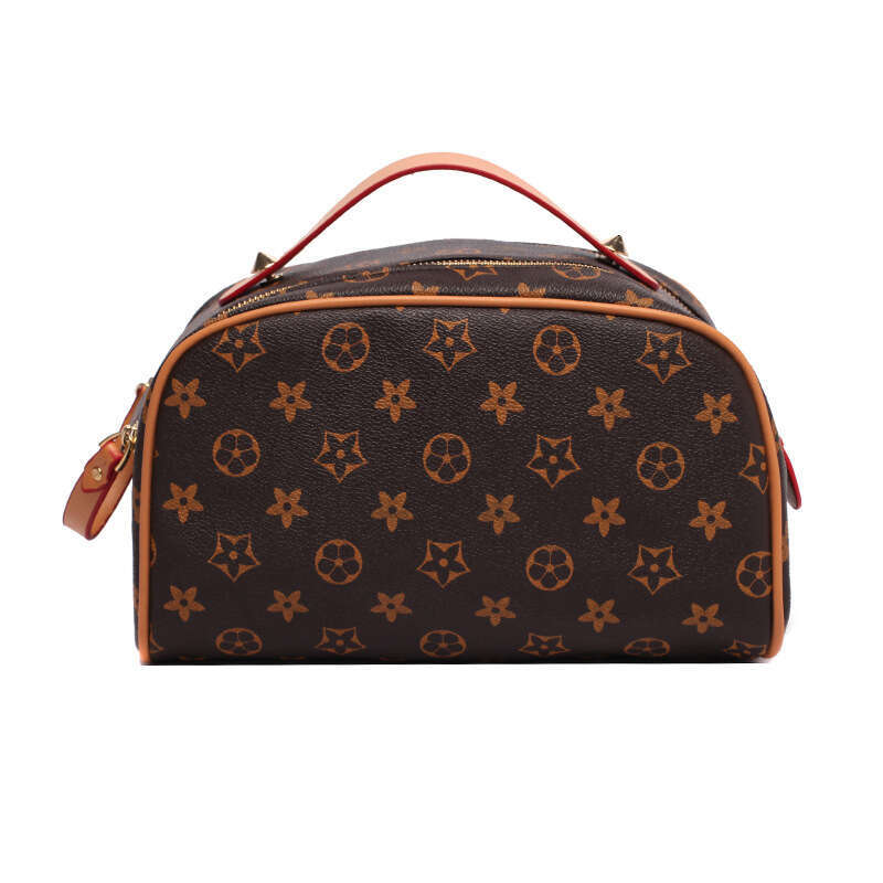 Cosmetic New Large Capacity Portable Female PU Double Zipper Handbag Waterproof Travel Wash Storage Bag