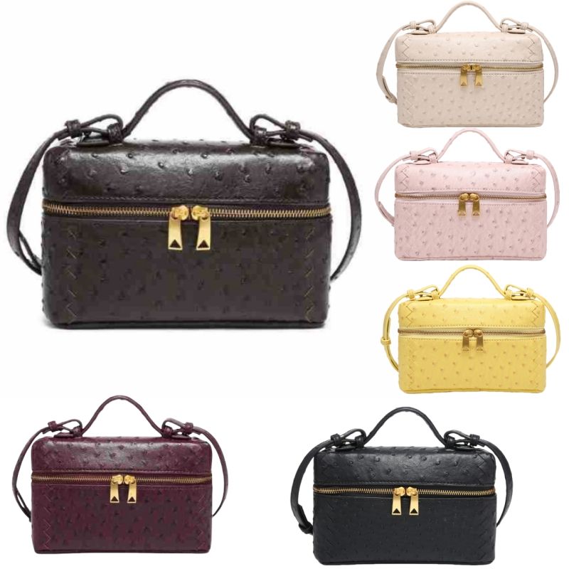 vanity bag Genuine Shoulder Bags Bang Intrecciato Leather Cosmetic Case Handmade Woven Cross body Bag Designer Purses Handbag