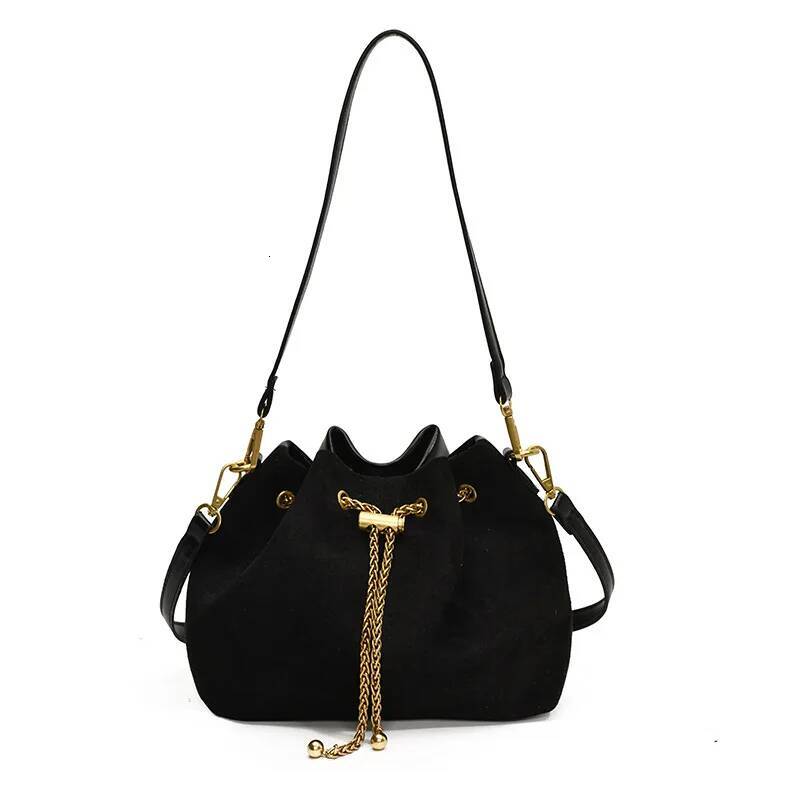 Bestseller Soft Solid Faux Suede Simple Commuting Crossbody Hot Sale Sewing Sweet Bags for Women Thread String Women s Handbags ddmybear