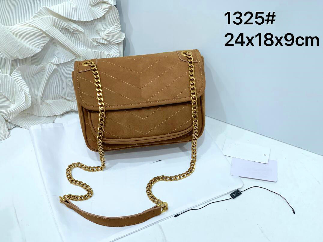 deerskin shoulder bags NIKI BABY Tote bag lady Black Chain handbag High Quality soft leather Cross body wallet women luxury designer bag