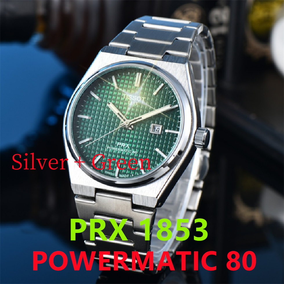 AA122424 Designer watches Women's WatchesTISSOTSity 1853 PRX Watches automatic quartz Movement Luxury Business Wristwatch POWERMATIC 80 Designer Watches