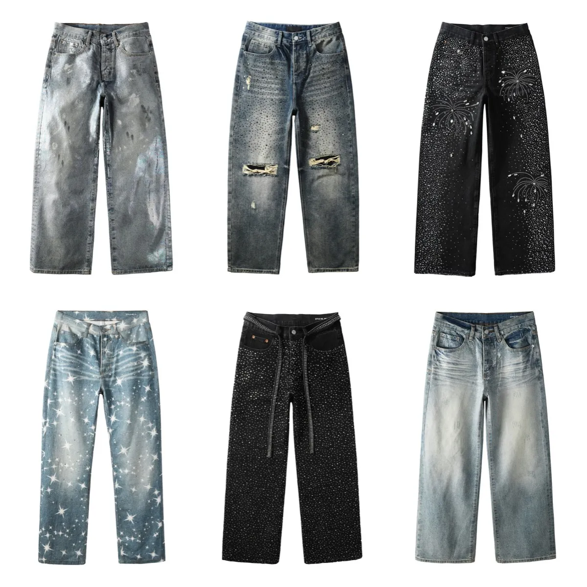 Mens Jeans Baggy De… - image
