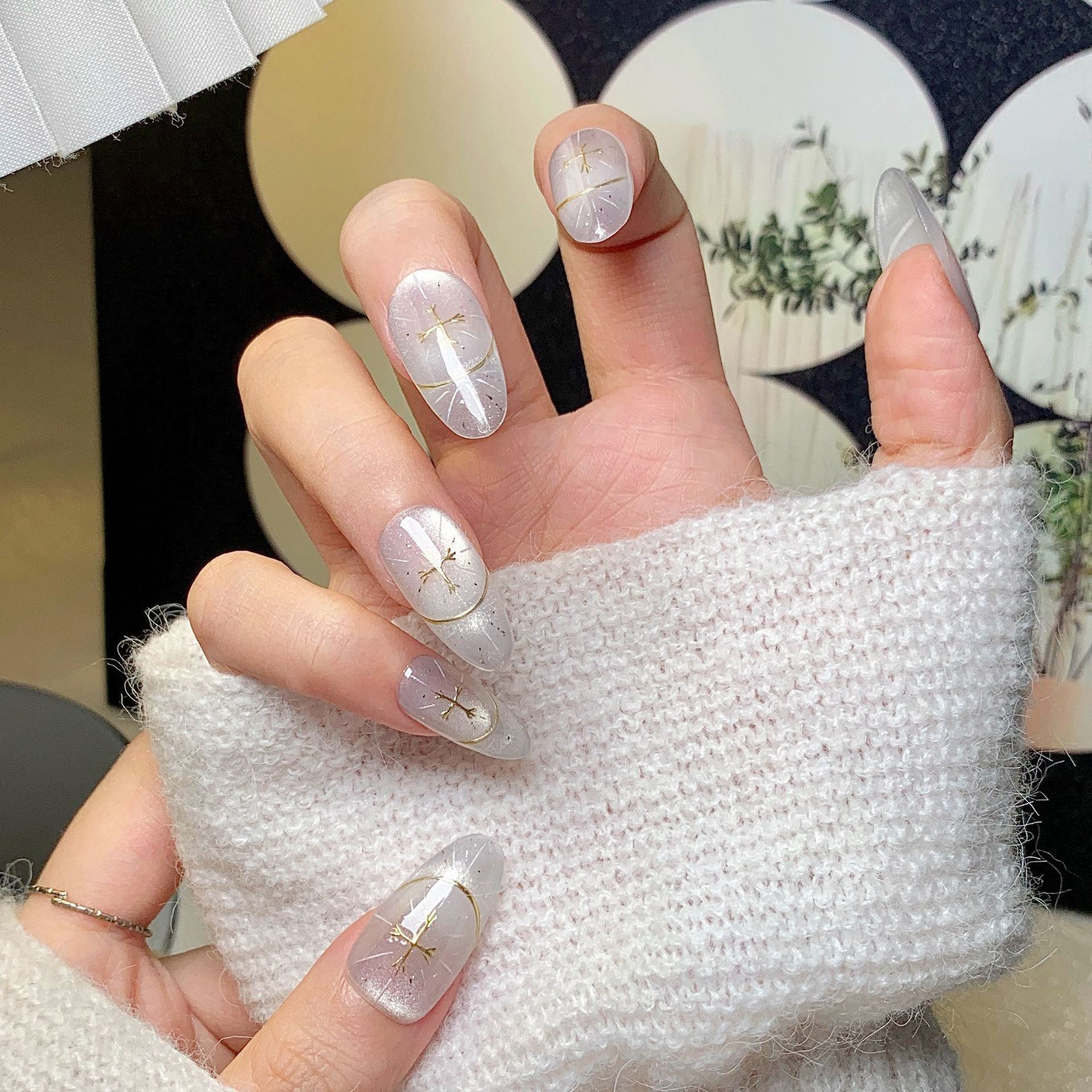 Luxury Feline-Eye Design Nail Decals Created by Master Craftspeople