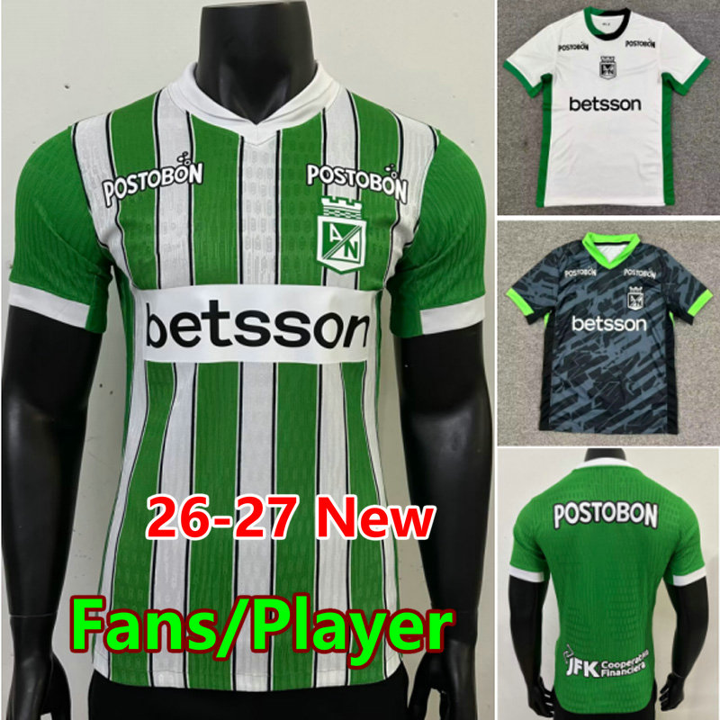 26 27 Atletico Nacional soccer jerseys fans player 2026 2027 MORELOS CARDONA camesita de futol training MATHEUS SARMIENTO football shirt maillots men kids uniforms