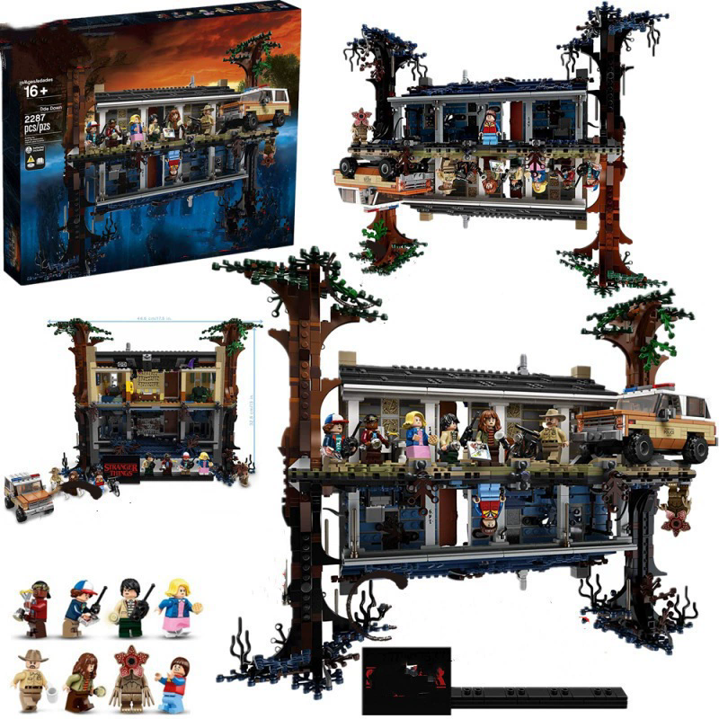 75810 Stranger Things The Upside Down The world Building Blocks Set Children Toys Children birthday Gift Assemble toy gifts with box Birthday Educational fun gifts