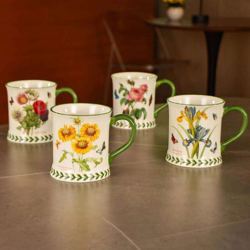 1PC Coffee MugTea CupCreative Hand-Painted Ceramic MugClassic Drinking Mug with HandleSuitable for Hot or Cold Beverages
