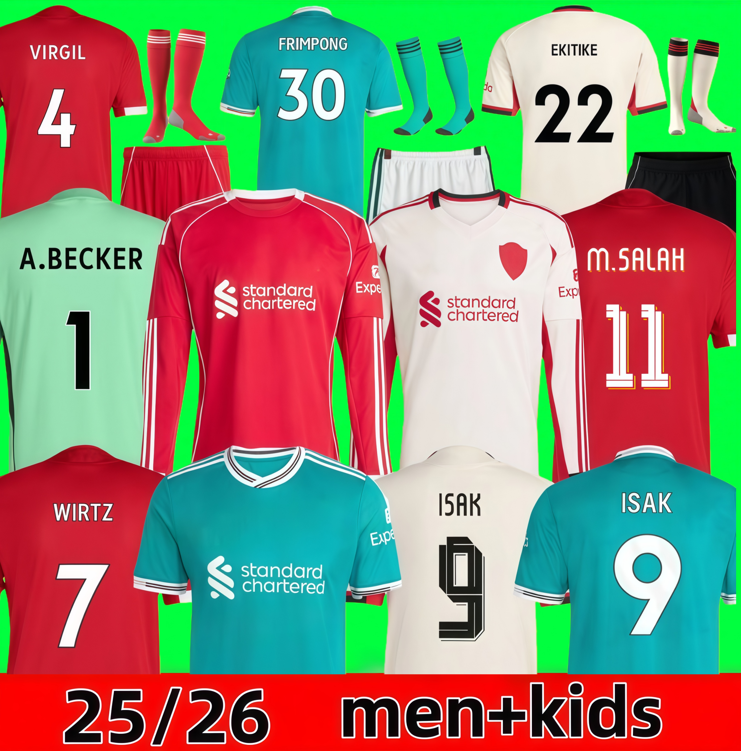 iverpool 26 27 Soccer Jerseys Mohamed Salah ISAK Wirtz Ekitike SZOBOSZLAI Football Jersey MAC ALLISTER VIRGIL Camiseta GAKPO Milos Kerkez Frimpong Kids Kits