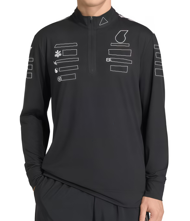 F12026 Racing Long-Sleeved T-Shirt Team F1 Logo Polo Shirt Customisation Same Style as Featured