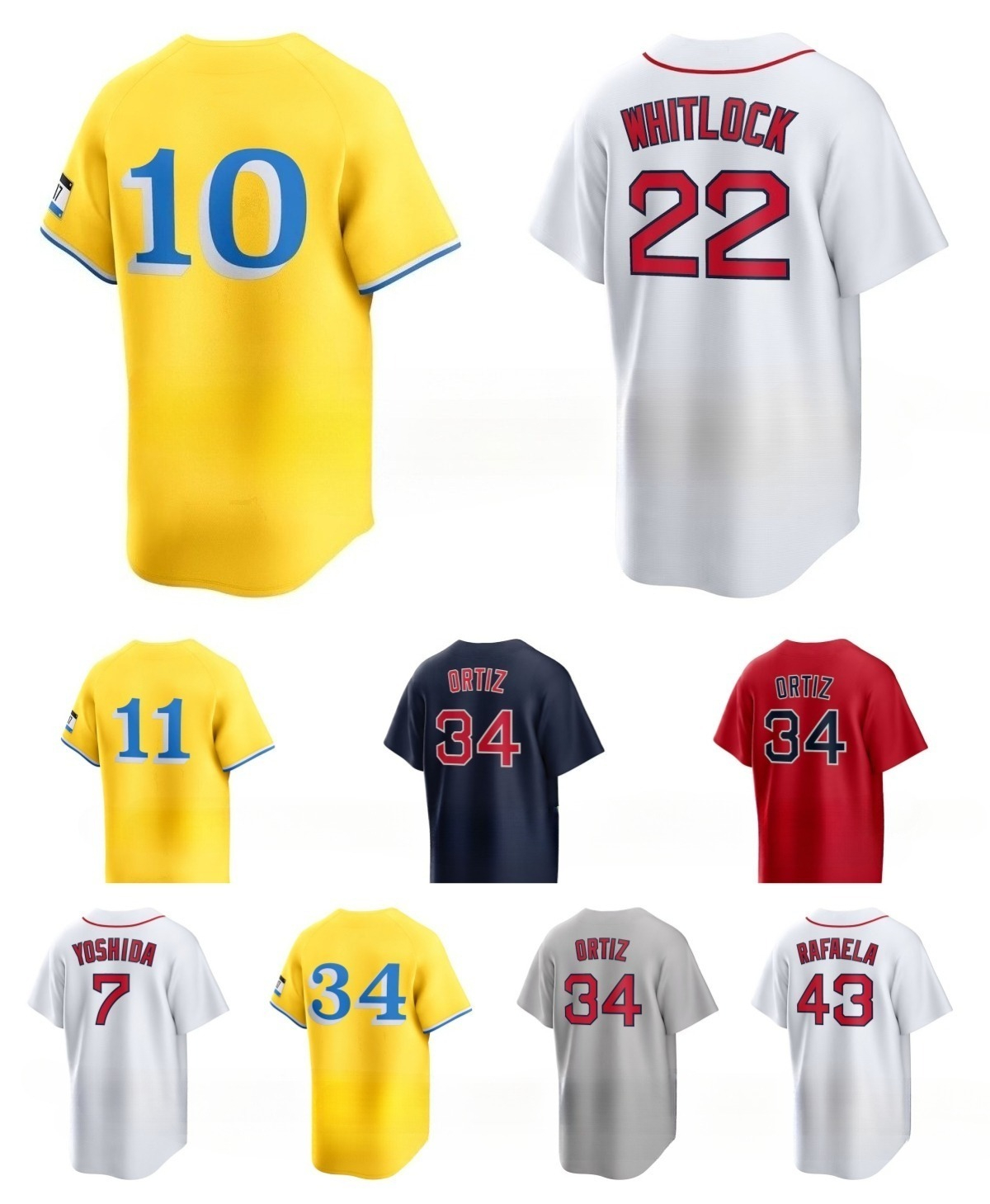 Men Women Youth Boston''Red''Sox''Jarren Duran Rafael Devers David Ortiz Trevor Story Triston Casas Masataka Yoshida Garrett Whitlock Baseball Custom Jersey