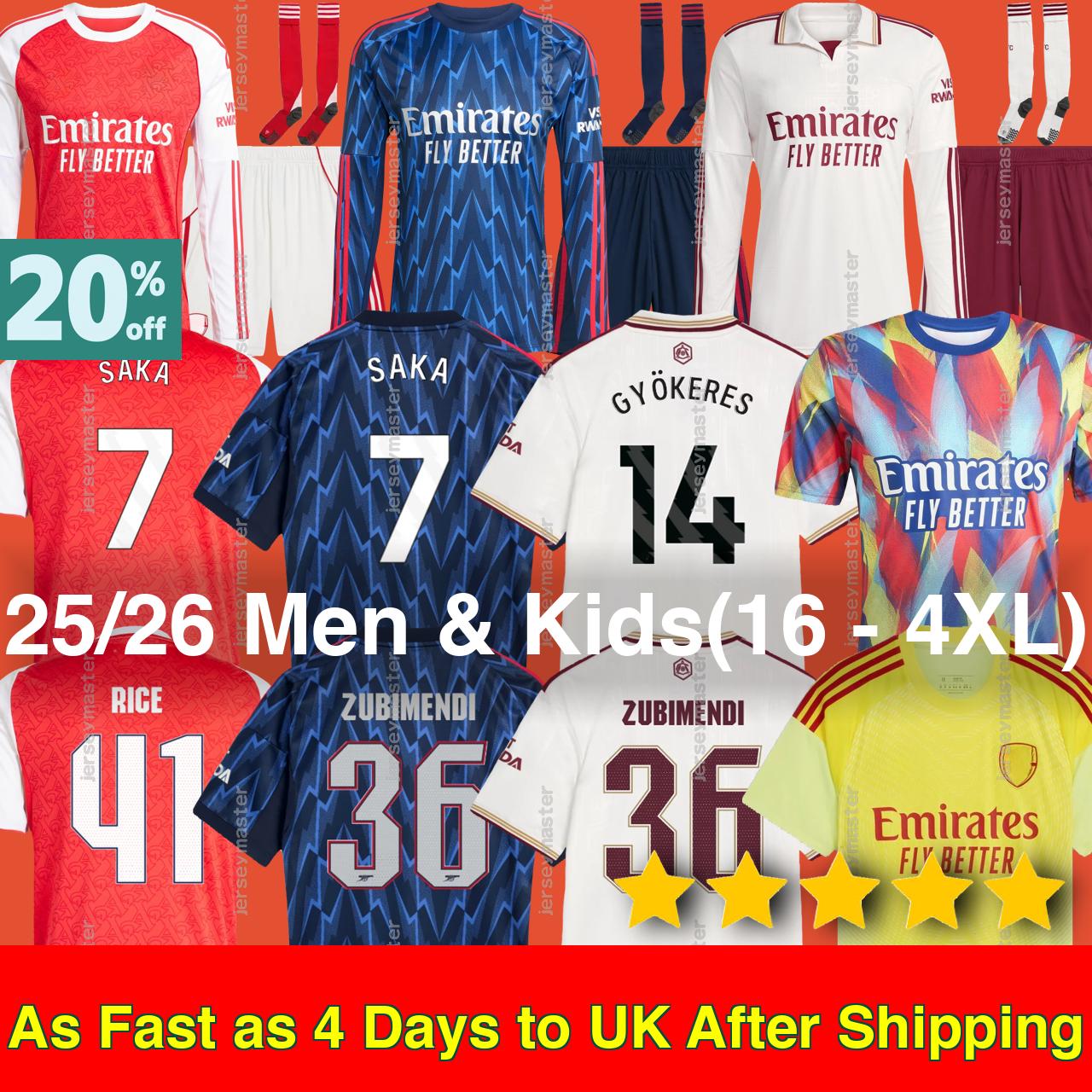 Arsenaljersey kit Arsenally jersey football tops Soccer Jerseys vintage SAKA GYOKERES 25 26 EZE ODEGAARD RICE MADUEKE MARTINELLI BERGKAMP HENRY retro kids Shirt