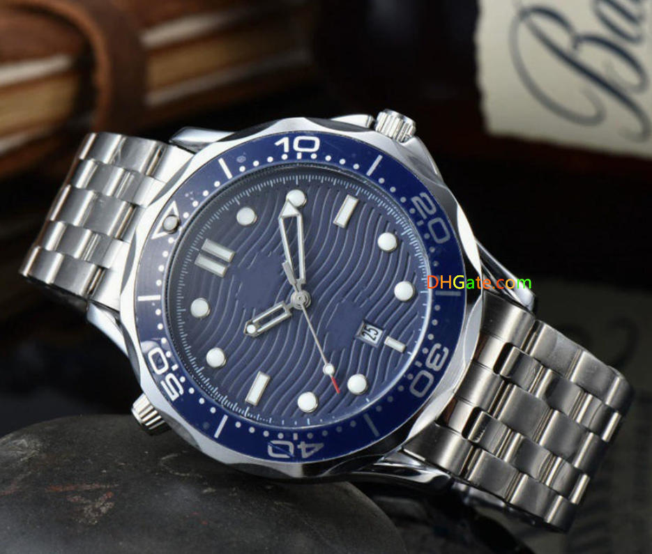 COAXIAL 0 MEGAa Sea Master Professional OM Watch European and American Foreign Trade wave dial luxury mens Designer movement quartz Automatic men 300OGWatches Gift