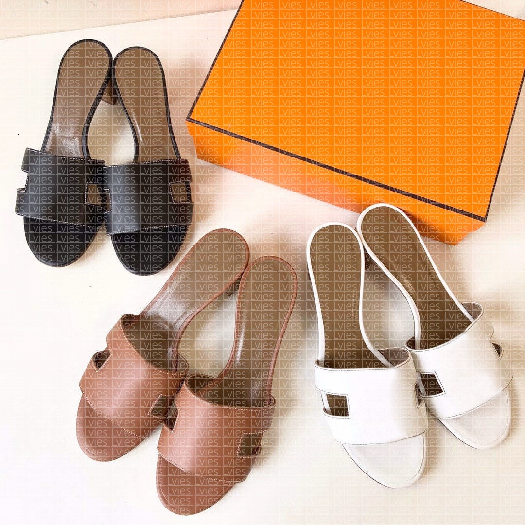 Oran sandals womens chunky heels kitten Heel oran sandals designer Slides slippers fashion womens slippers Sandal Classic Flat Slides sandals Summer Beach sandals