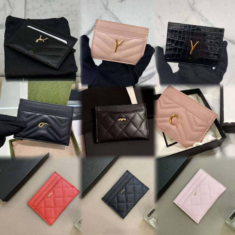 Women card holder men designer wallet cardholder designer purse women genuine Leather Womens men Purses Mens Key Ring Credit Coin Mini Wallet wholesale with box A20