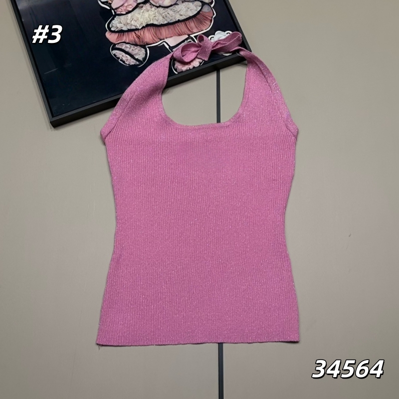 Classic Knit Halter Neck Tank Top Cami for Women Stretchy Soft Sexy Casual Summer Tops in Black White and Pink Y2K Streetwear Essential Basic Wardrobe Staple