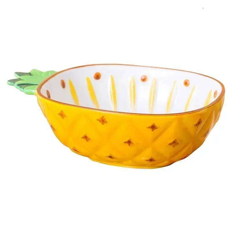 Kitchenware Dining Room Household Tableware Creative Hand-painted Modeling Cute Ceramic Bowl Salad Plate Fruit Decor Outdoor Living Room Daily Use