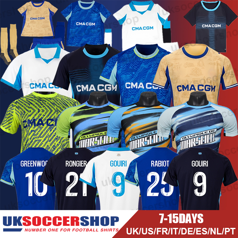 Marseille Football Jersey 25 26 Soccer Jerseys Retro Football Shirts Tops Kits Men Kids Women 3XL 4XL