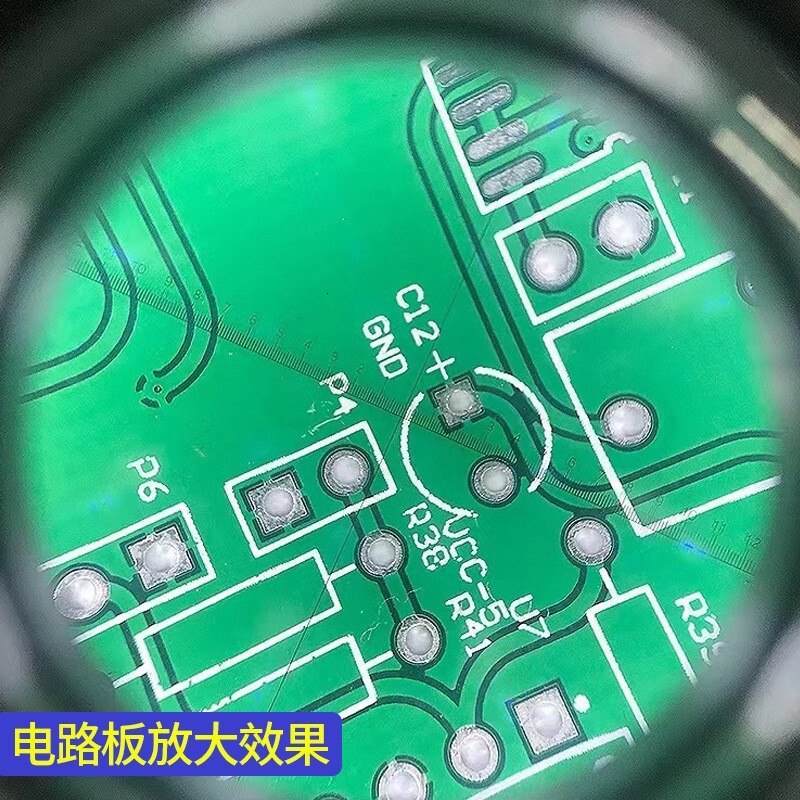 8016/A Optical Lens 8LED Light 10x Cylinder Antique Appraisal Portable with Scale Magnifier