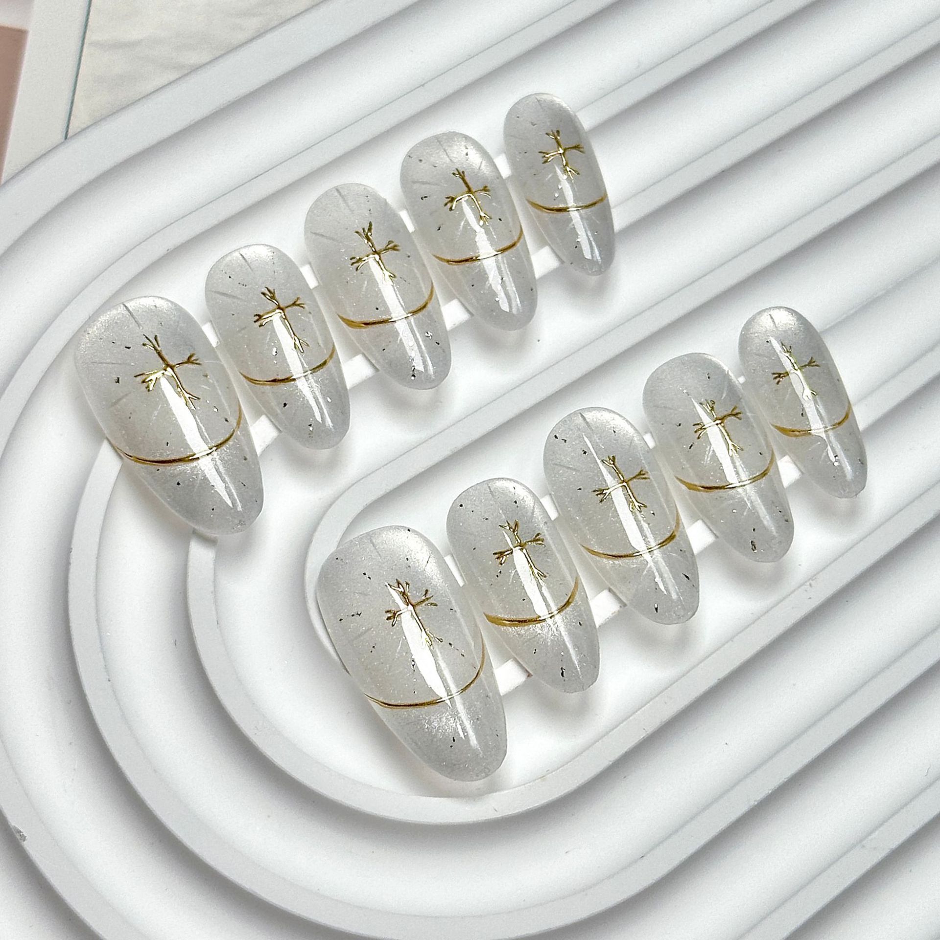 Luxury Feline-Eye Design Nail Decals Created by Master Craftspeople