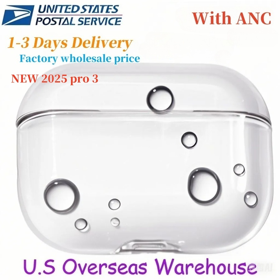 USA Delivery For Apple Airpods pro 3 4 5 airpods pro 2 max earphones Accessories airpods 4 ANC Silicone Cute Protective Headphone Cover air pros 4 Shockproof Case