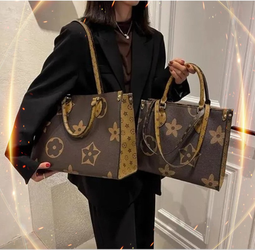 Designer Fashion Women Hobos Old Flower lvslys Tote Bag Letter Genuine Leather Bags Crossbody Shoulder Handbags Lady Purse handbags purses sac de luxe