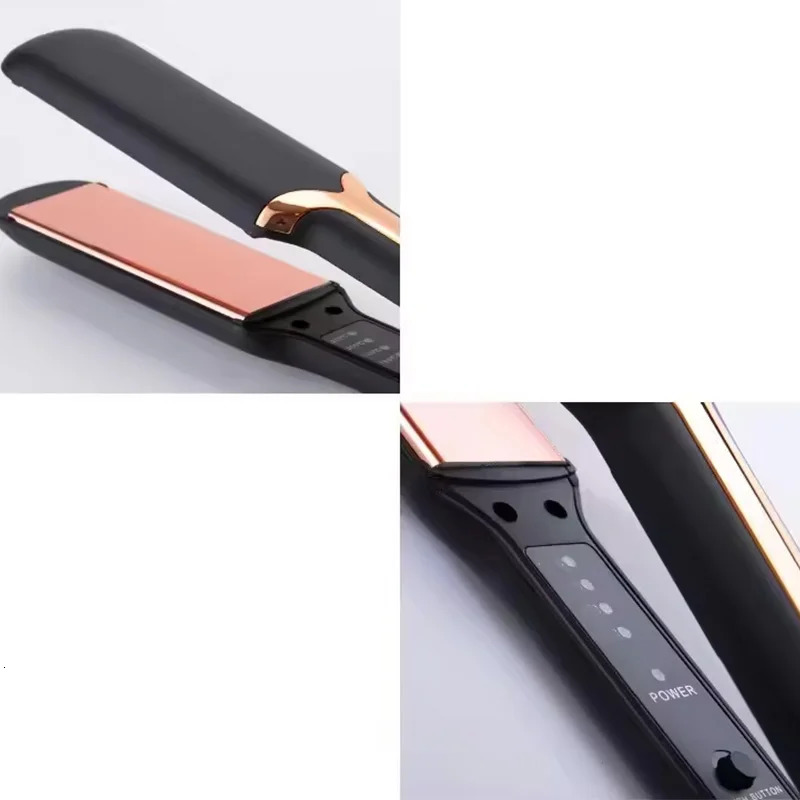 Hair Straightener Professional Ceramic Flat Iron Negative Ion Wide Plate Temperature Adjustable Straightening Iron 260113