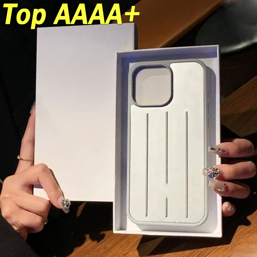 Luxury phone case Suitcase Designer iPhone Case for Apple iPhone 17 Pro Max 16 15 14 13 3D stripes Aluminum Alloy MagSafe Weave Back Cover With box