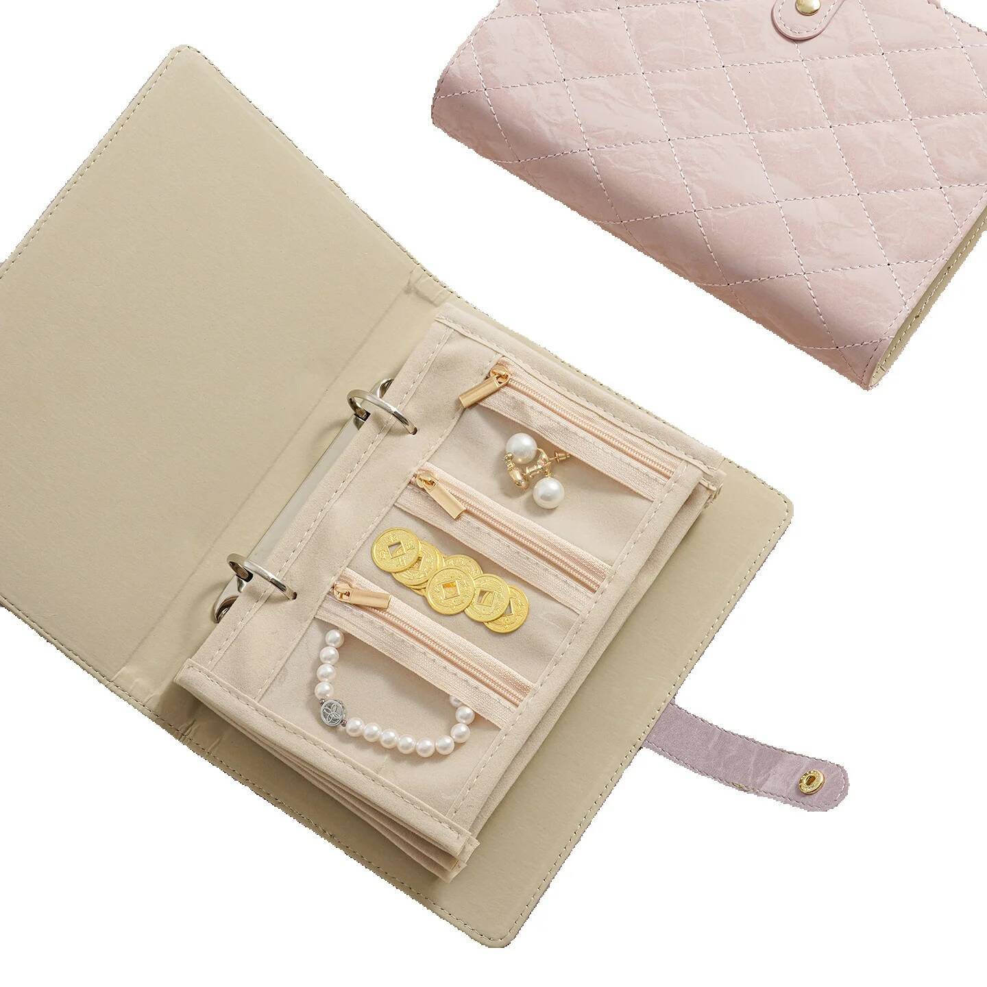 2025 New Gold Jewelry Storage Book Anti-Oxidation Bag Gift Travel Portable Cross-Border Wholesale