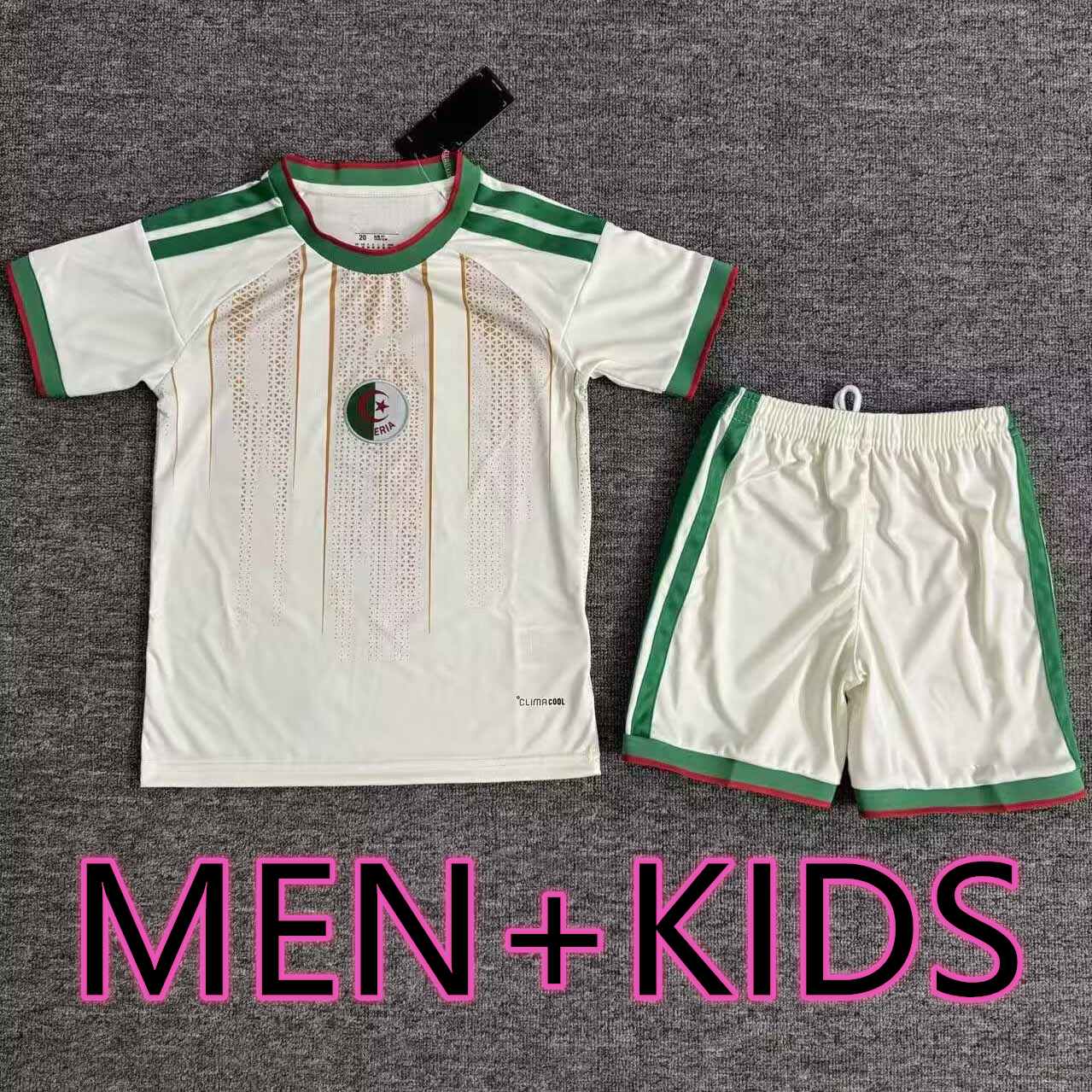 2026 worldcup Algeria kids boy child soccer jersey maza MAHREZ maillot FOOTBALL top pre match training warm up SHIRTS UNIFORMS